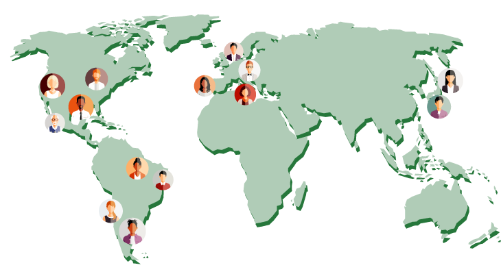 Mapa de nuestros clientes en el mundo